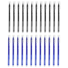 1 упаковка 12 шт 0,38 мм стираемая с синими черными заправками школьные канцелярские принадлежности Заправка для гелевой ручки Горячая Новинка