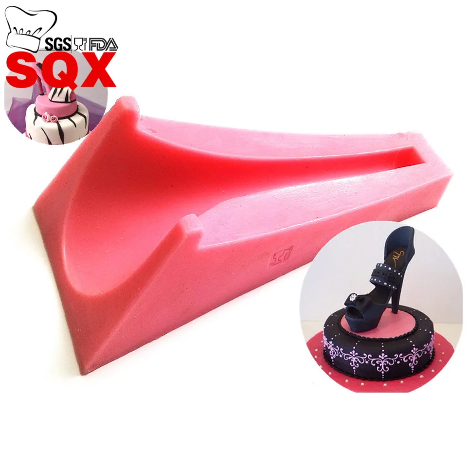 

High Heel Lady Shoe Silicone Mold For Wedding Cake Decoration Christmas Cupcake Cozinha Baking Kitchen Accessories SQ15240