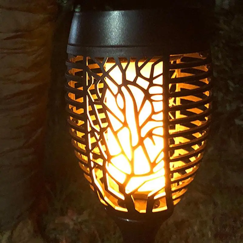 96 LED Solar Flame Lamp Flickering Outdoor IP65 Waterproof 1/2/4pcs Landscape Yard Garden Light Path Lighting Torch Light