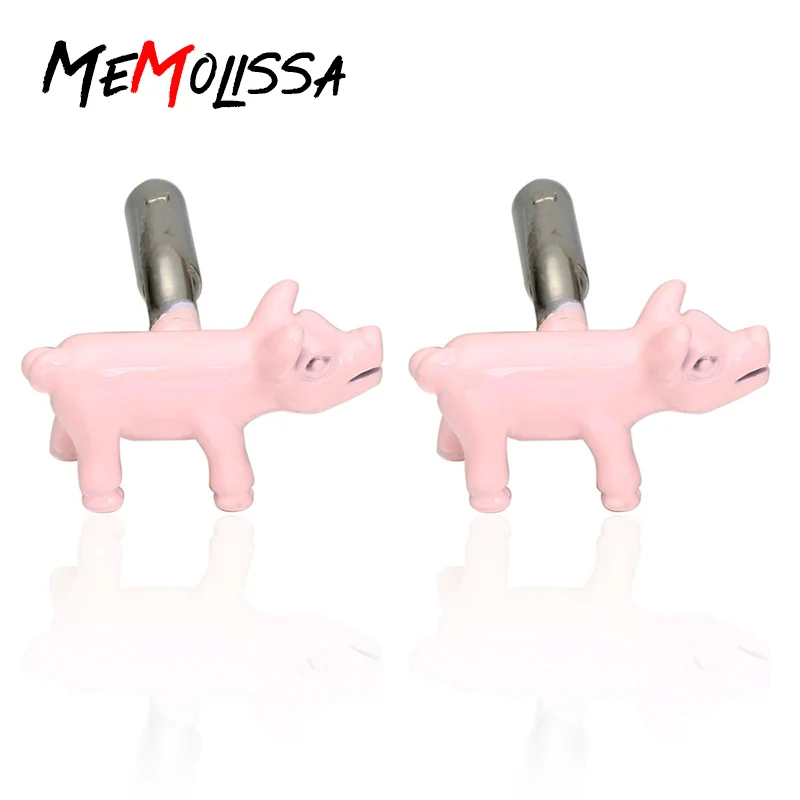 

MeMolissa Pink Pig Cufflink Cuff Link 1 Pair Retail Free Shipping Promotion