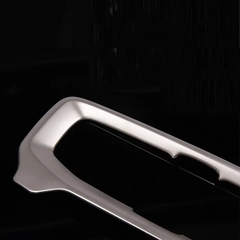 JEAZAE New Interior Console Air conditioning Outlet Decorative Cover Trim Stainless Steel For Volvo V40 2012 2013 2014 2015 2016 2017 2018 Car styling-3