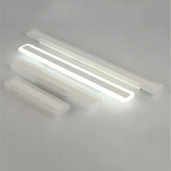 moderno led luzes de vaidade espelho do banheiro frente lâmpada led acrílico iluminação casa fundo arandelas parede