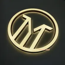 Пользовательские 3D акриловые со светодиодной подсветкой рекламный магазин фронтальные буквы