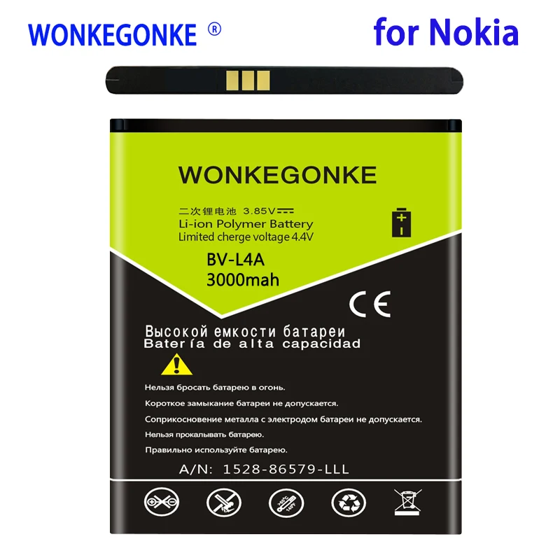 WONKEGONKE 3000 мАч BL-L4A BLL4A BL L4A BV-L4A аккумулятор для Nokia Lumia 535 830 RM984 RM-1090 | Мобильные
