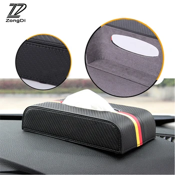

ZD High-grade Elegance Flag For Audi A4 B7 B5 A6 C6 Q5 TT S8 Honda Civic 2006-2011 Fit Accord CRV Car Tissue Box Carbon Fiber