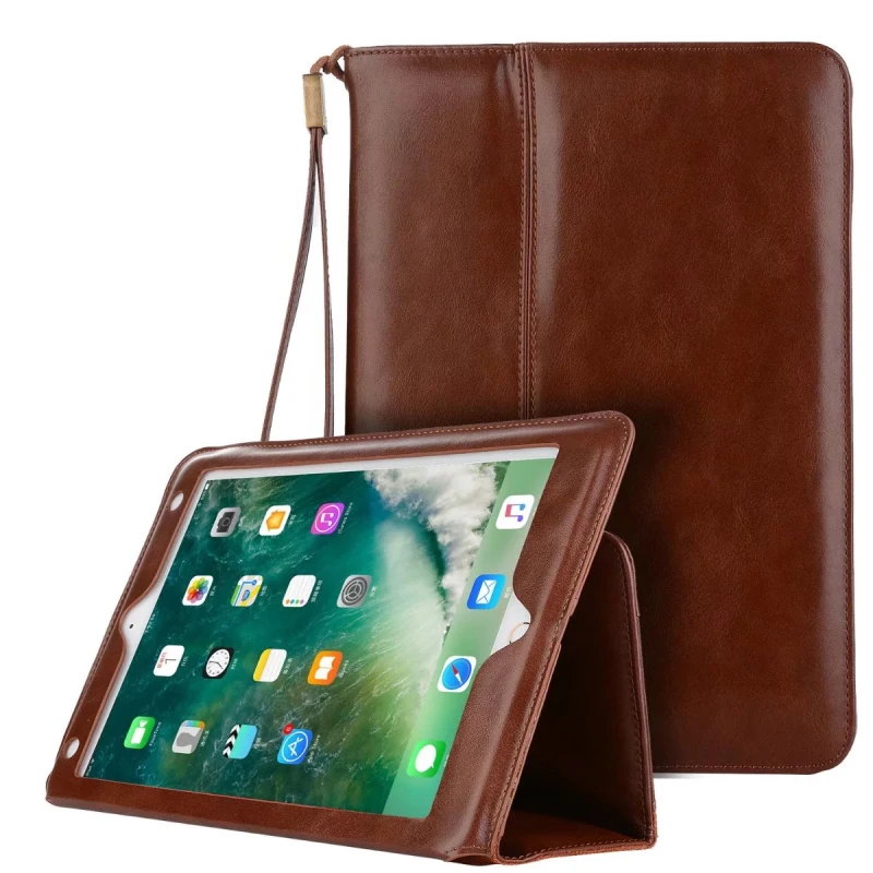 

For Apple iPad Pro 10.5" Genuine Leather Case Luxury Business Slim Smart Cover Flip Wallet Bag Tablet Case for iPad Pro 10.5