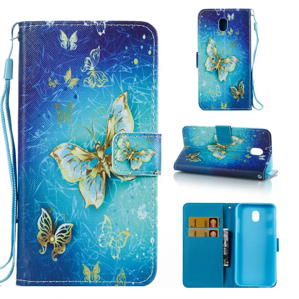 Wallet Magnet Closure Cases for Samsung Galaxy J5 2017 Leather Case Funda 5.2 Cover EU Version | Мобильные телефоны и