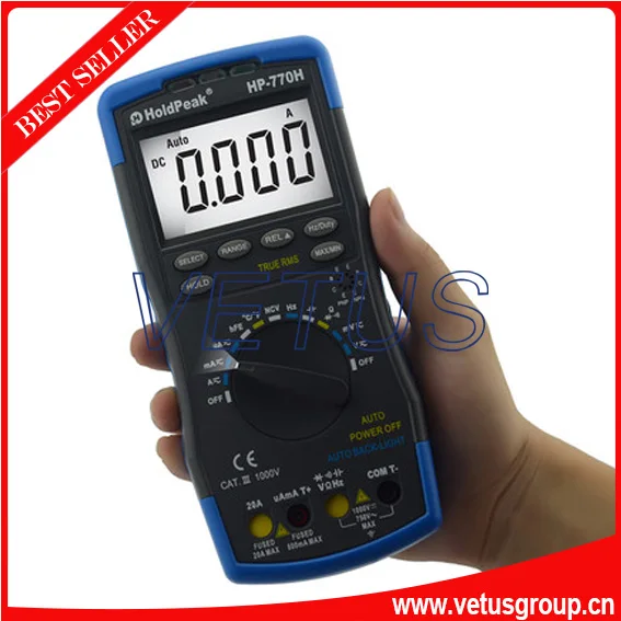 hp 770h voltmeter digital with multimeter specifications current
