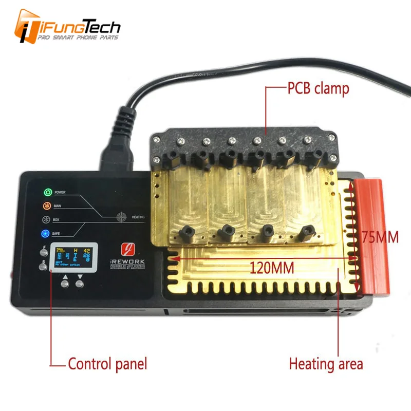 Паяльная станция для деталей поверхностного монтажа SMD для iPhone X XS MAX PCB Материнская плата layering печатная плата переработка нагревательная платформа ремонт телефона инструмент