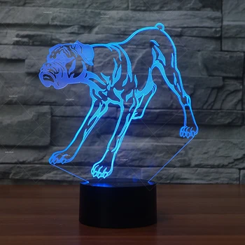 

cartoon Boxer dog shapes LED night lights 7 changing colors Christmas gifts for dogs Kids birthday presents best gift for dog