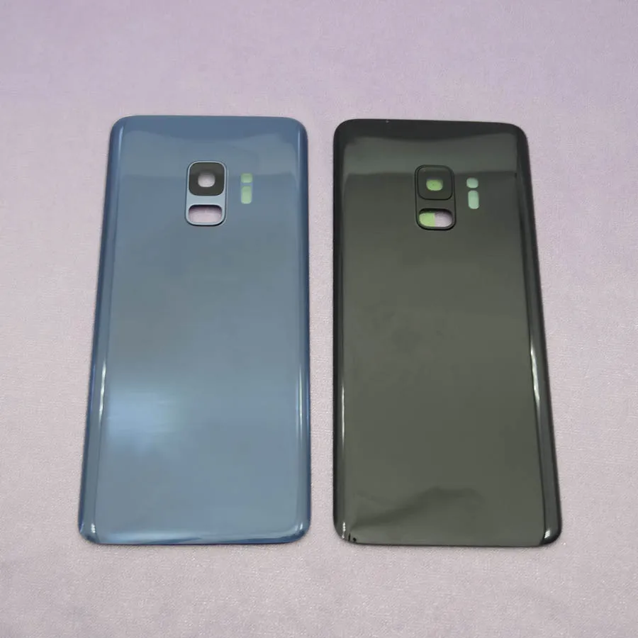 

For Samsung Galaxy S9 G960 S9 Plus S9+ G965 Back Battery Cover Glass Housing Door+Camera Frame+Sticker