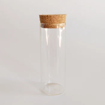 

25pcs/lot 40ml 30*80mm tube glass test tube with cork Stoppers clear empty glass jar laboratory test tubes cork wish bottle