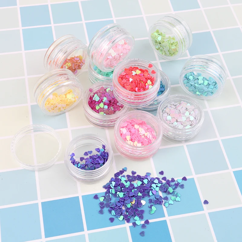 

3mm Beauty Love Heart Shape loose Sequins for Nail Art Tools Feminine Hygiene Product for Health Care Supplies