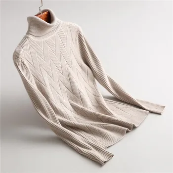 

2018 Women Sweater And Pullovers Turtleneck Women Sweater Thick Kintting Women Winter Pullovers Sweater Femme Tricot Pull Femme