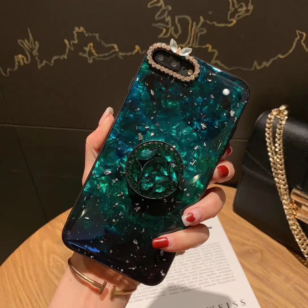 Чехол подставка для телефона iPhone XS MAX XR X i8 Plus i7 роскошный чехол со стразами Ins 6 6s с