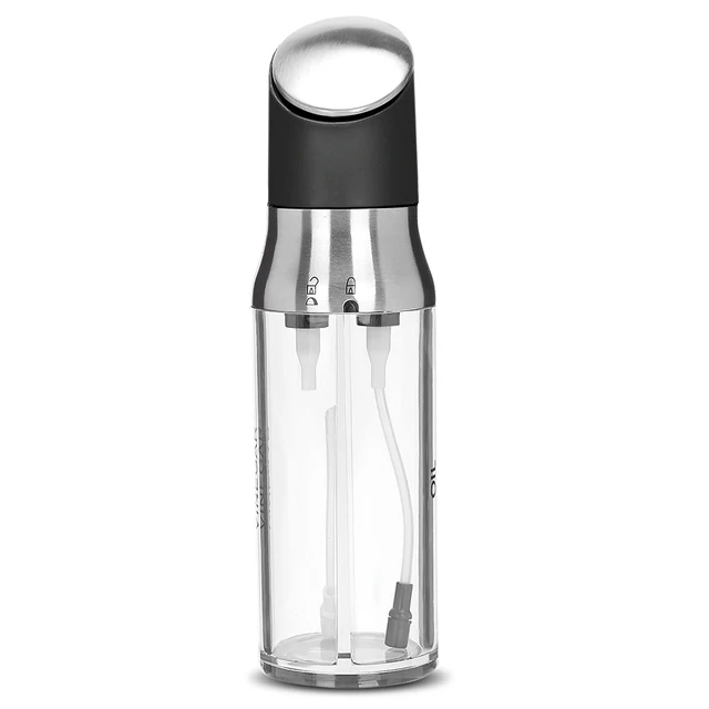 Silver Stainless Steel E Container 2 In 1 Sprayer Oil Vinegar Silver Stainless Steel E Container 2 In 1 Sprayer Oil Vinegar Cruet Dispenser Bottle Set Cooking