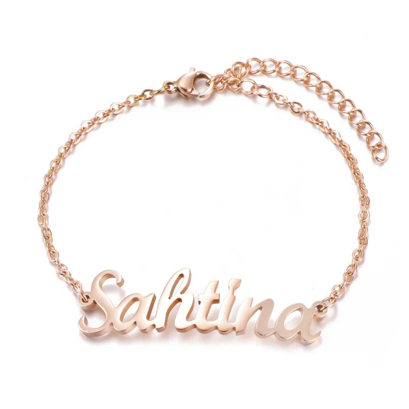 Us 4 24 15 Off Custom Name Bracelet Personalized Women Stainless Steel Customize Initial Charm For Jewelry In Chain Link Us 4 24 15 Off Custom Name Bracelet Personalized Women Stainless Steel Customize Initial Charm For Jewelry In Chain Link