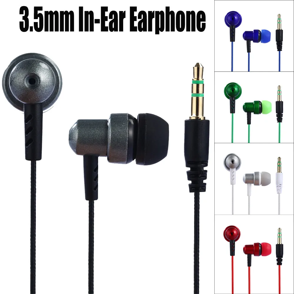 

Earphones In-Ear Universal 3.5mm In-Ear Stereo Earbuds For Cell Phone Bass Stereo Sound Good Sound Quality