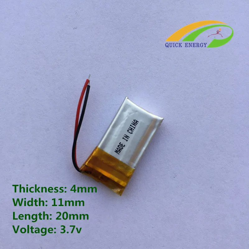 5pcs 401120 china cheap 3.7v 50mah po battery with PCB and wire | Электроника