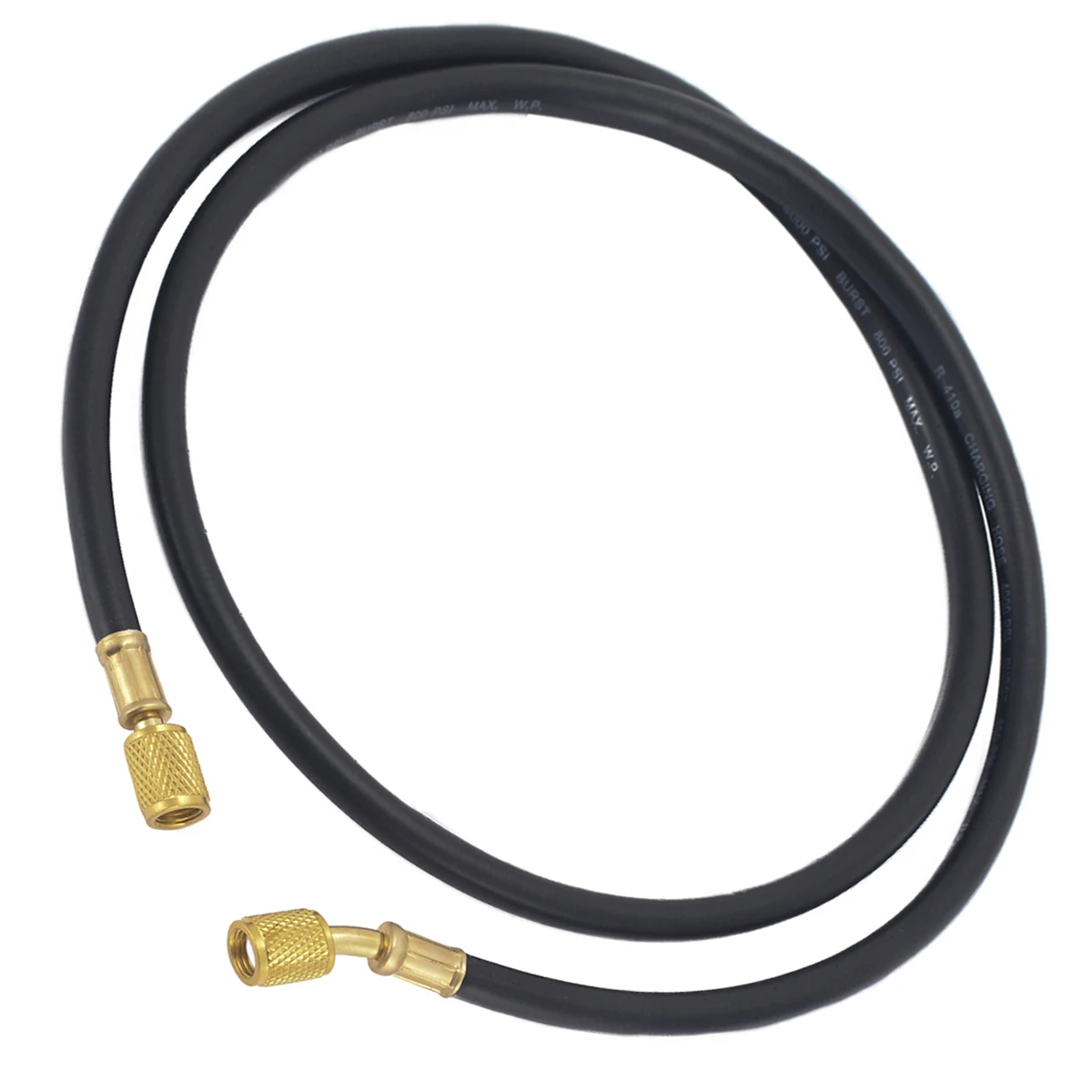 1pc 150cm Standard Refrigeration Charging Hose HVAC 1/4" SAE 800PSI AC Refrigerant Charging Hoses For R410a R134a Hose Mayitr