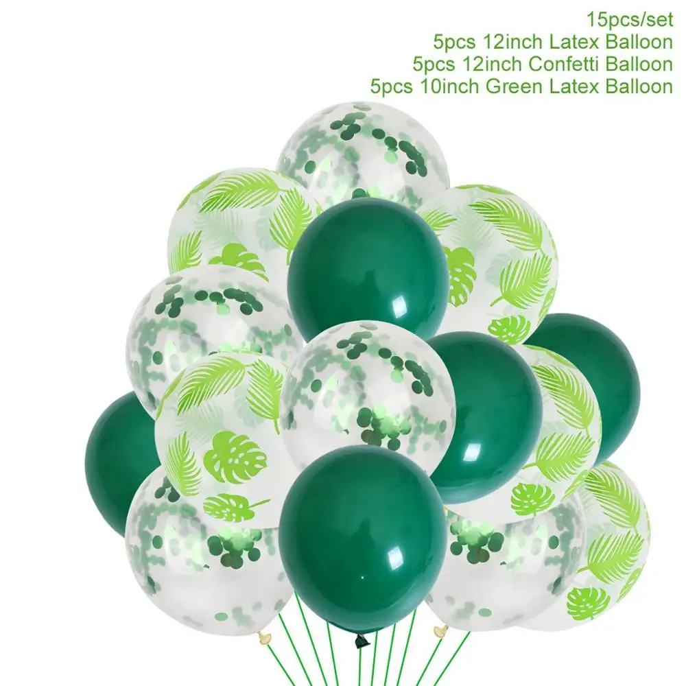 QIFU пальмовые воздушные шары с листьями джунгли вечерние принадлежности ТРОПИЧЕСКОЕ ЛЕТО для вечеринки в стиле сафари Декор джунгли тематическая вечеринка на день рождения Декор детский душ - Цвет: Tropical Balloon 2
