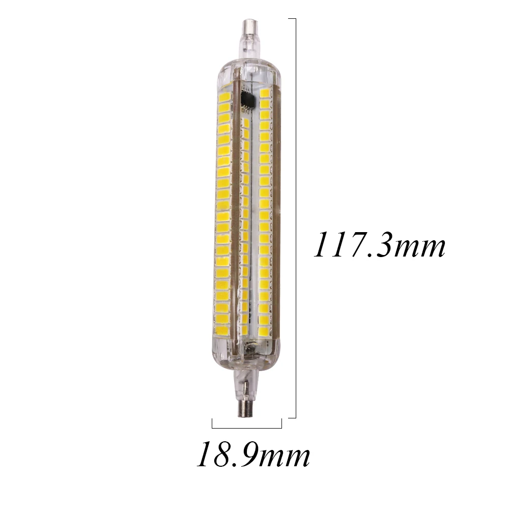 С регулируемой яркостью Led R7S 118 мм 10 Вт 360 градусов силиконовая светодиодные лампы с поверхностным монтажом 2835 AC 220 V Светодиодная лампа с горизонтальным разъемом Светодиодная лампа Галогеновый широкополосный свет