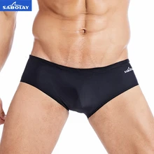 Мужские sabolay супер эластичные плавки быстросохнущие Штаны плавание, дайвинг мягкий топ для серфинга Baech Шорты Форма тела Штаны