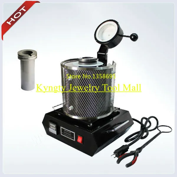 Capacity 1kg with TWO Graphite Crucible Gold and Silver Melting Furnace Jewelry Casting Machine