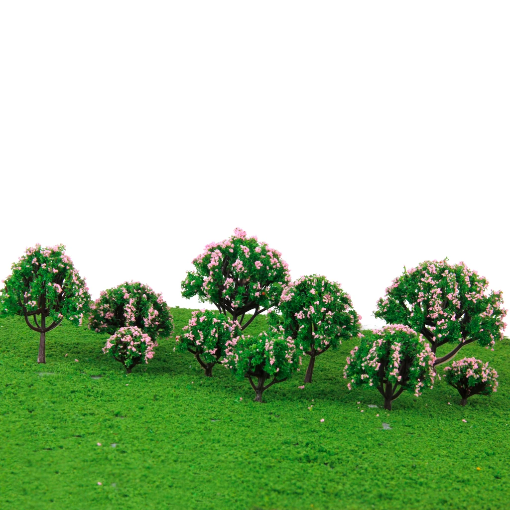 20 шт. модель цветочного дерева HO Z N Scale 1/75 500 макет для Diorama декорации строительные