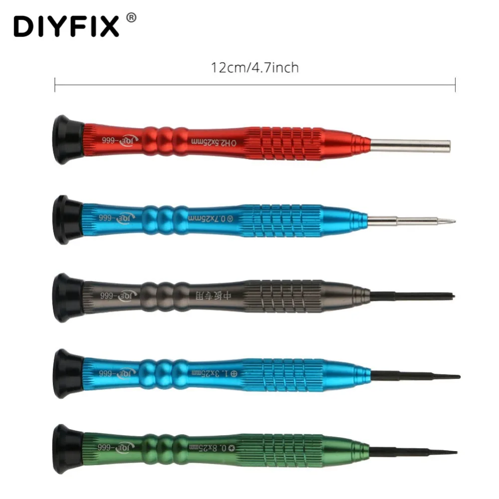 DIYFIX 5 в 1 Набор прецизионных отверток для iPhone 8 инструментов ремонта