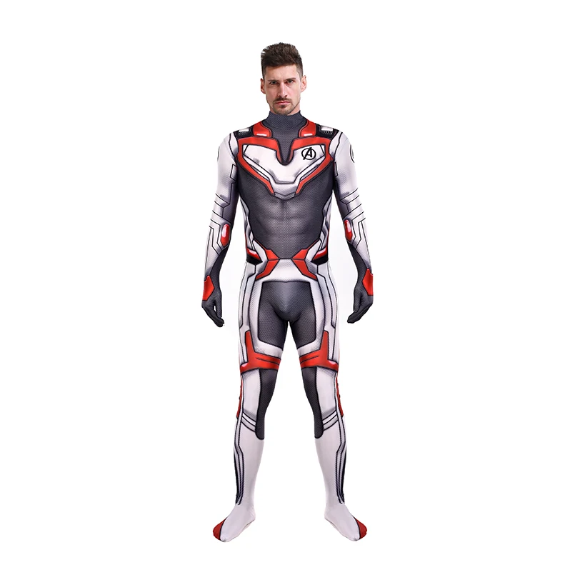 High Quality Avengers 4 Cosplay Costumes 3D Print Lycra 2019 Avengers Endgame film Quantum Realm Team Bodysuits