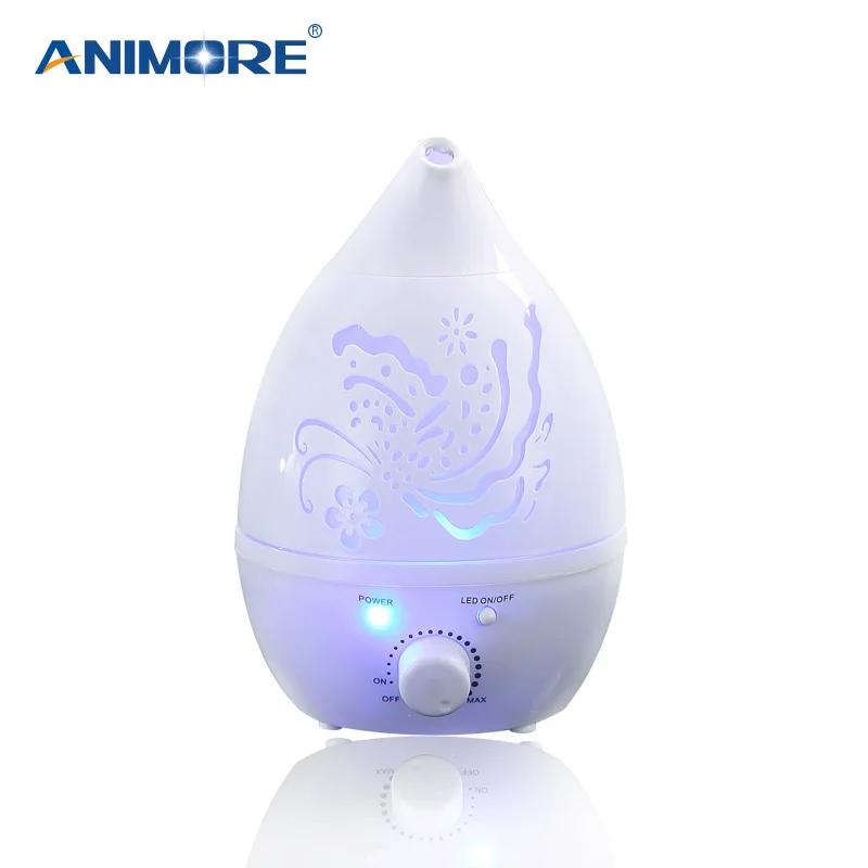 

ANIMORE Air Humidifier Aroma Essential Oil Diffuser 7 Color LED with Carve Mist Maker for Home Office Baby Room Aromatherap