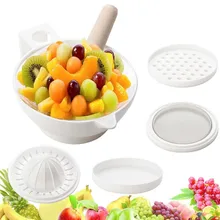 7 в 1 безопасная детская пищевая мельница костяного фарфора шлифовальная чаша Китай Ложка овощи, фрукты пищевая добавка для новорожденного самостоятельного кормления