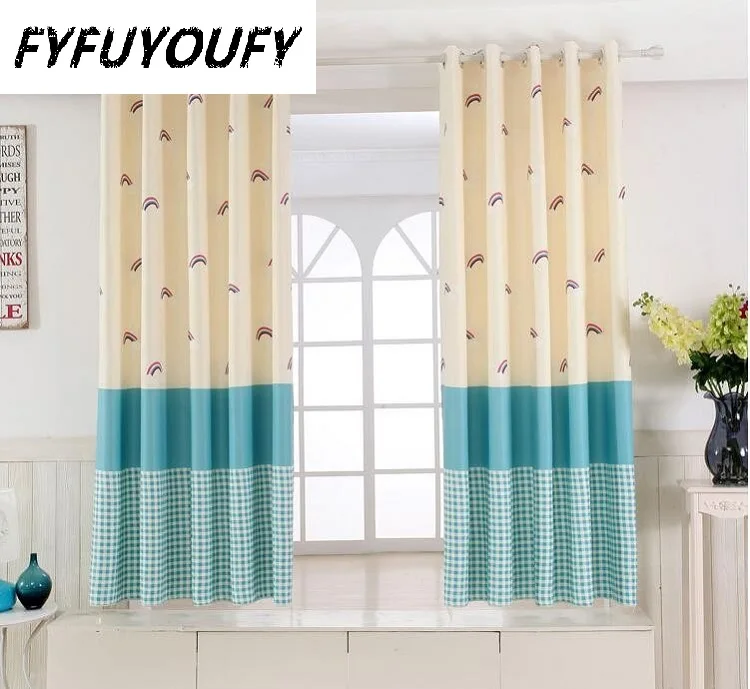 

1PC 11 color Short curtain half shade Curtains for the Bedroom Fancy Children Modern Curtains for Living Room Kids tulle curtain