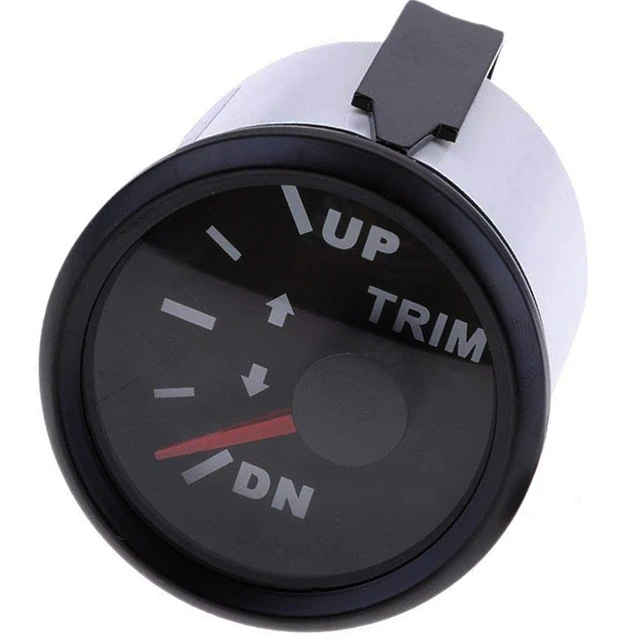 Boat Trim Gauge Balance Gauge Meter fit Vehicle Generator Marine Yacht Engine Outboard Craft Red Backlight Waterproof 9-32V