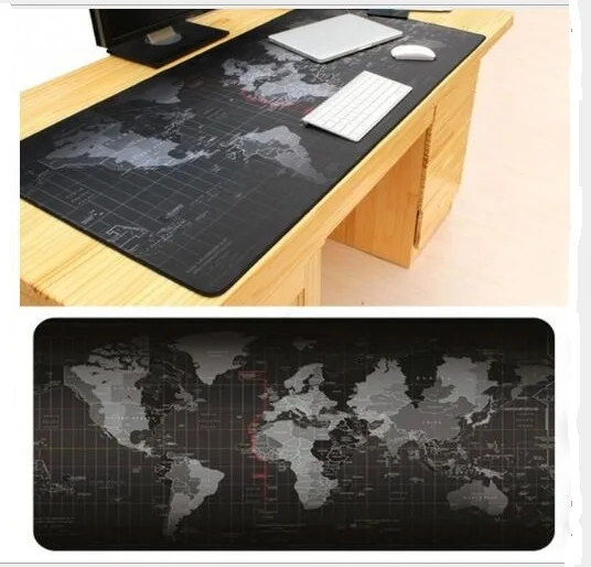 سوبر كبير 1000x500 مللي متر/900x40 مللي متر/700x300 مللي متر/600x300 مللي متر خريطة العالم لوحة ماوس مطاطية ألعاب كمبيوتر لوحي ماوس مع حافة قفل