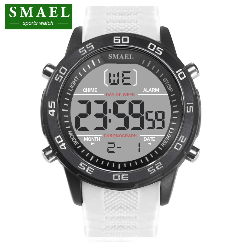 SMAEL Luxury Brand Mens Sports Watches Dive 30m Digital LED Military Watch Men Fashion Casual Electronics Wristwatches Relojes|reloj brand|reloj fashionreloj reloj - AliExpress