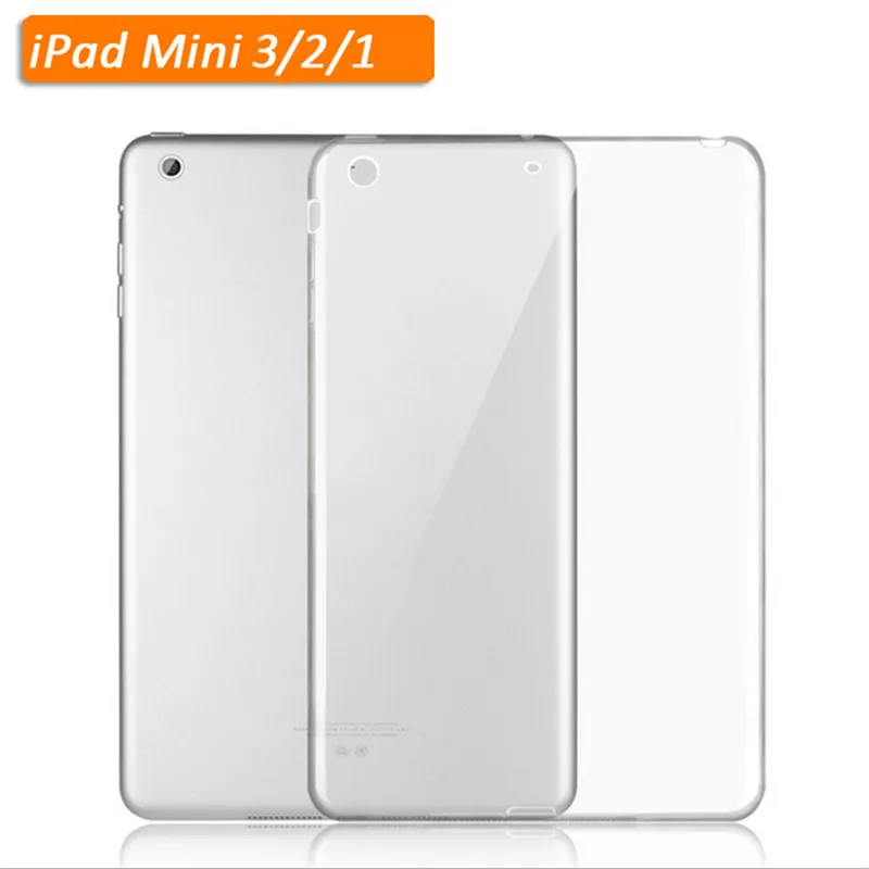 Мягкий ТПУ для iPad mini 1 2 3 чехол силиконовый чехол прозрачный для iPad Mini чехол планшет 7,9 дюймов чехол для iPad mini