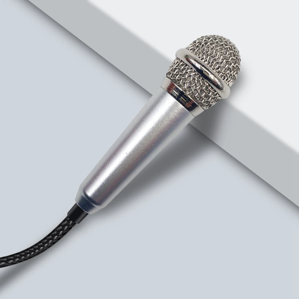 KISSCASE Горячая Высокое качество мини портативный мини микрофон конденсатор милый проводной стерео микрофон Микрофон для мобильного телефона