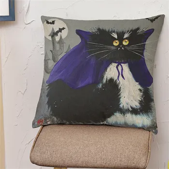 

Cute cats cartoon animals painting gift for kids Pillow case Cushion Cover Sofa seat car office Home club coffee shop Decoration