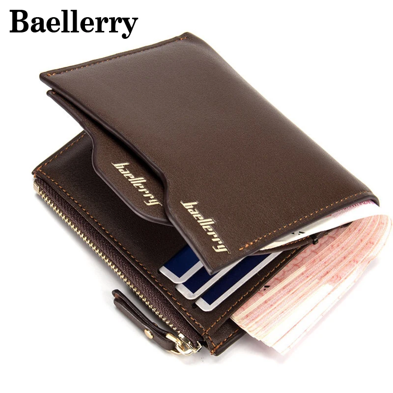 

Baellerry Men Wallets Leather Wallet Men Purse Holders Fashion Multifunction Card Holder Famous Brand Male Wallet MWS053