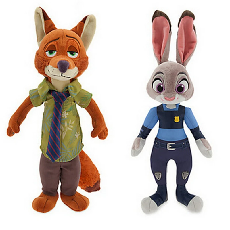 2pcs/set 30cm Zootopia Zootropolis Plush Stuffed Toys Judy Rabbit