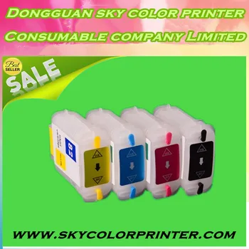 

Empty Refillable Ink Cartridge For HP DesignJet 500 500ps 800 800ps 815MFP 820MFP Printer 4 Colors