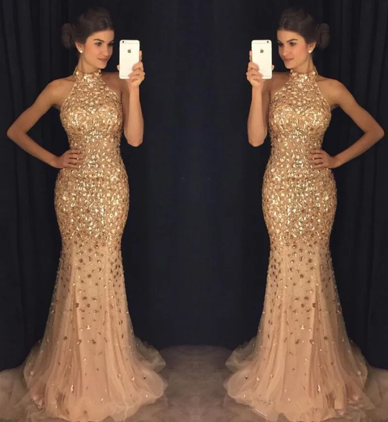 Роскошная Русалка отделка бисером вечернее платье длинное vestido de festa пышные вечерние платья robe de soiree вечернее платье Abendkleider
