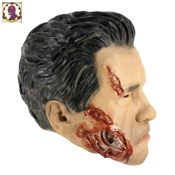 

Realistic Arnold Schwarzenegger Mask Halloween Latex Robot Terminator Mask Male Head Mask Costume