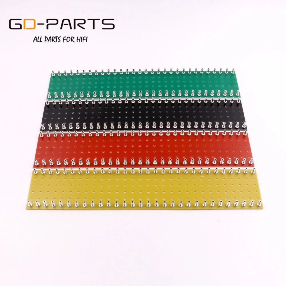 GD-PARTS, 1 шт., 60 постов, черная бирка, полоса, револьверная доска, Hi-Fi, винтажный ламповый аудио гитарный усилитель, сделай сам, 300x60x2 мм