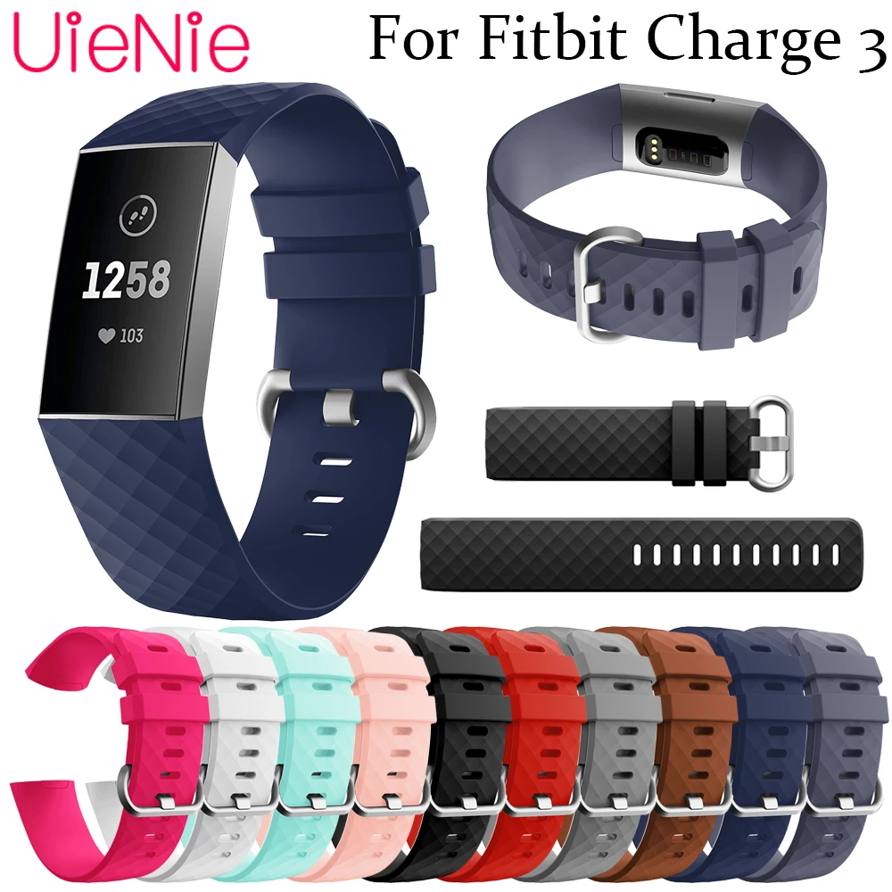 Для Fitbit заряд 3 frontier/классические замена силиконовый браслет ремешок для smart watch