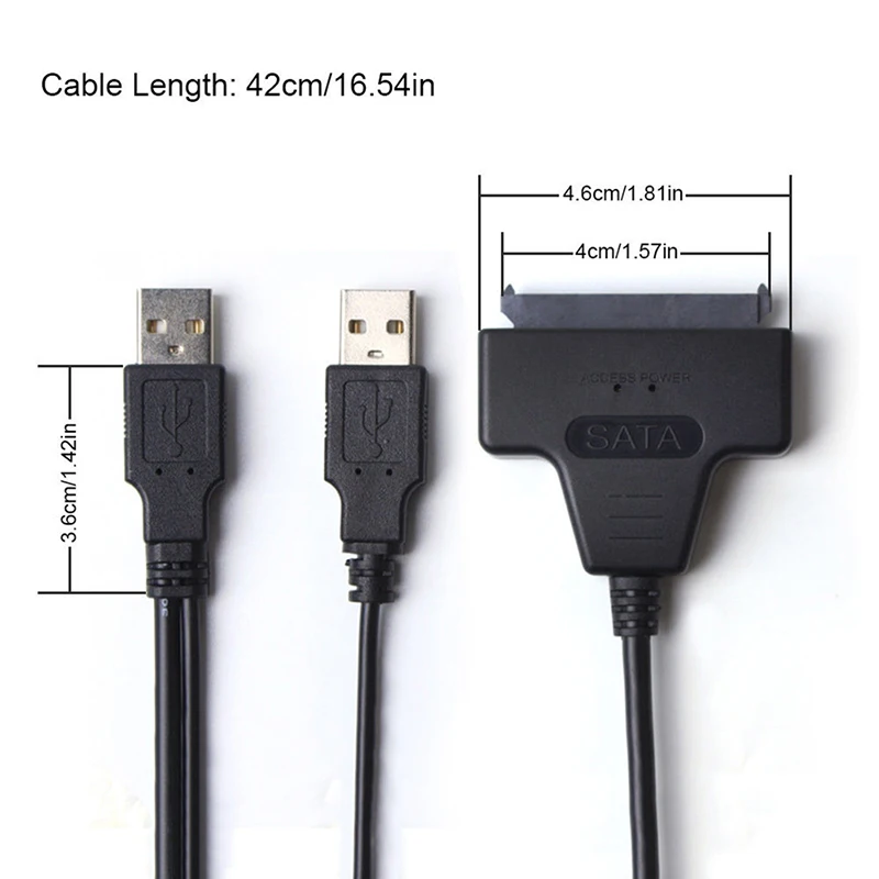 Кабели для подключения жесткого диска компьютера 2 5 &quot22P 0 USB к SATA кабель