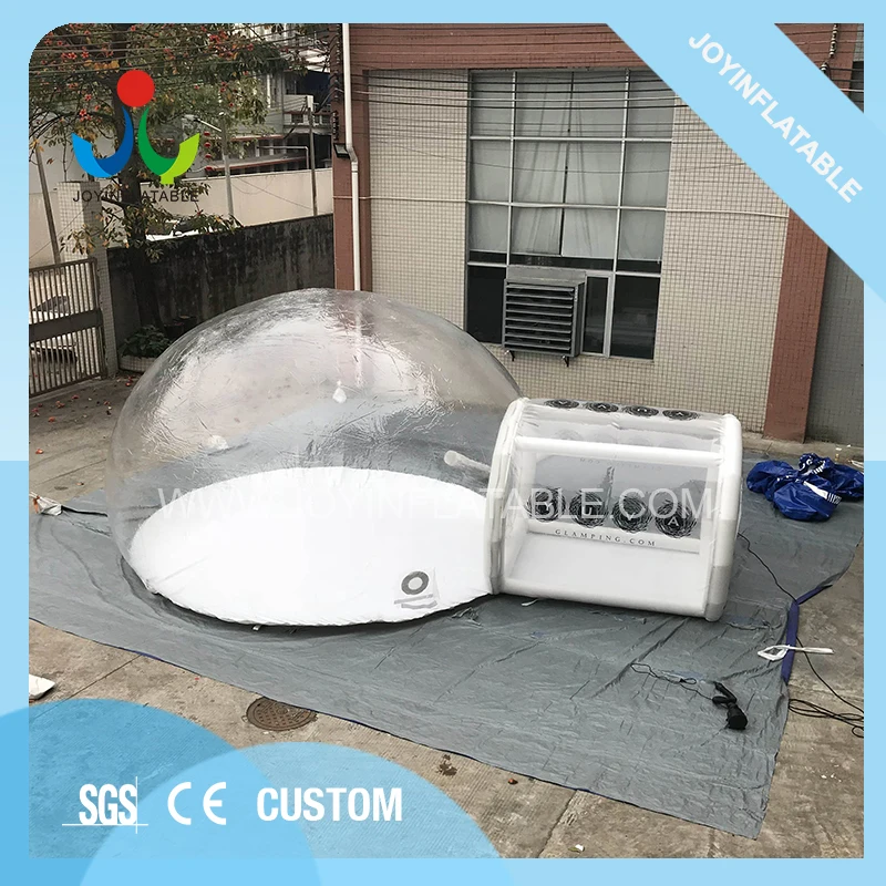 Outdoor Transparent Inflatable Bubble Tent with Single Tunnel 1
