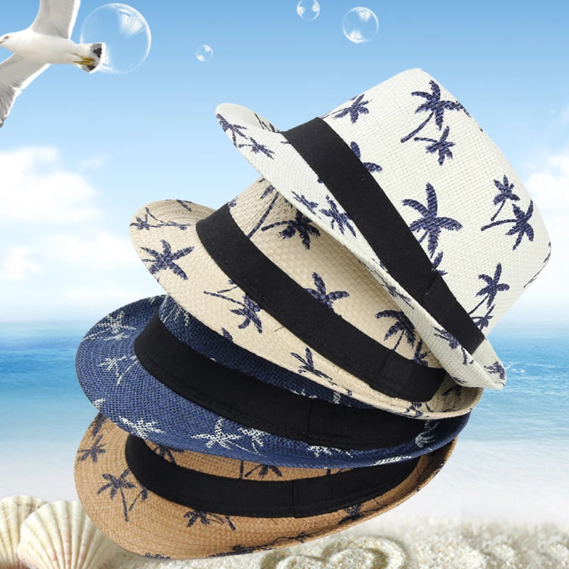 Новые универсальные печатные солнцезащитные шляпы для женщин соломенная шляпа Новые Летние путешествия пляж Кепка Солнцезащитная